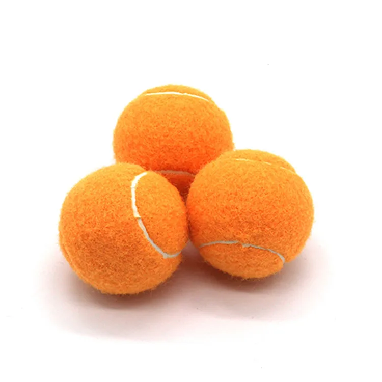Jintstar orange yellow customized logo pet tennis ball balls