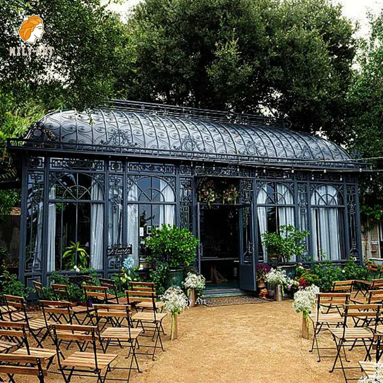 Large Outdoor Decorative Gazebo Garden Cast Wrought Iron Gazebo
