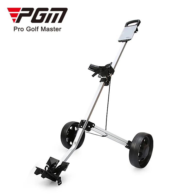 PGM QC002-1 golf buggy push outdoor caddy golf push trolley 2 wheel foldable golf trolley