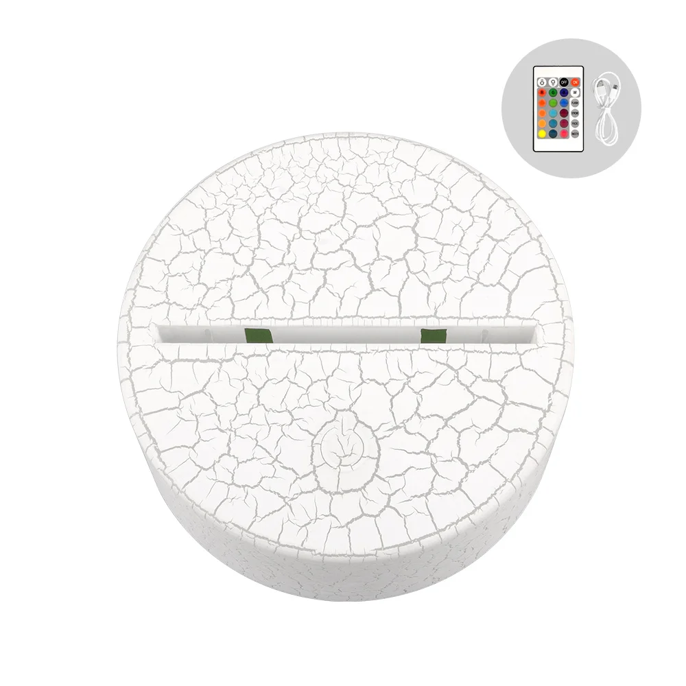 7 RGB Touch Control 3d illusion Table Led Lights Display Base For Acrylic Plexiglass Crack Base