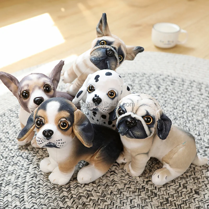 latest 20cm realistic dog doll stuffed animal custom dog plush toy