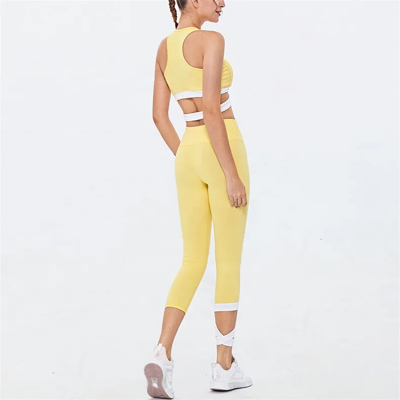 New Arrival Low MOQ Sports Bra Yoga Leggings Gym Wear Custom Tracksuits for Women Workout Sets Fitness Wear Factory