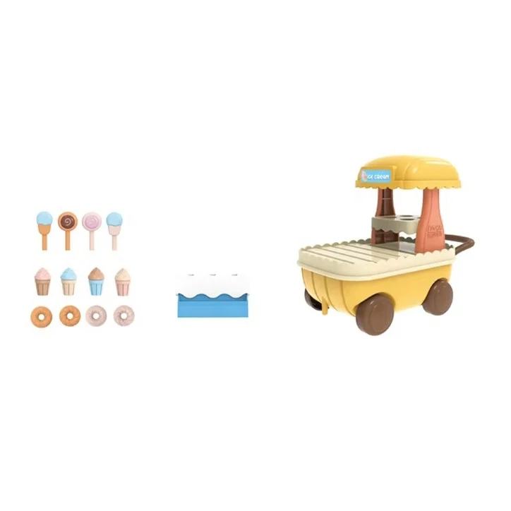 Forest Family Furniture Sets Kids Pretend Toys Mini Dollhouse Motorbike Refrigerator Educational Role Play Toys
