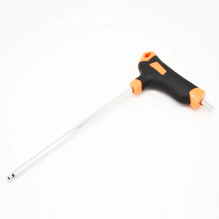 Direct factory  Premium 3-10mm Plastic sliding Handle Allen Key universal Flat Hex Ball end Screwdriver Wrench T handle Hex Key