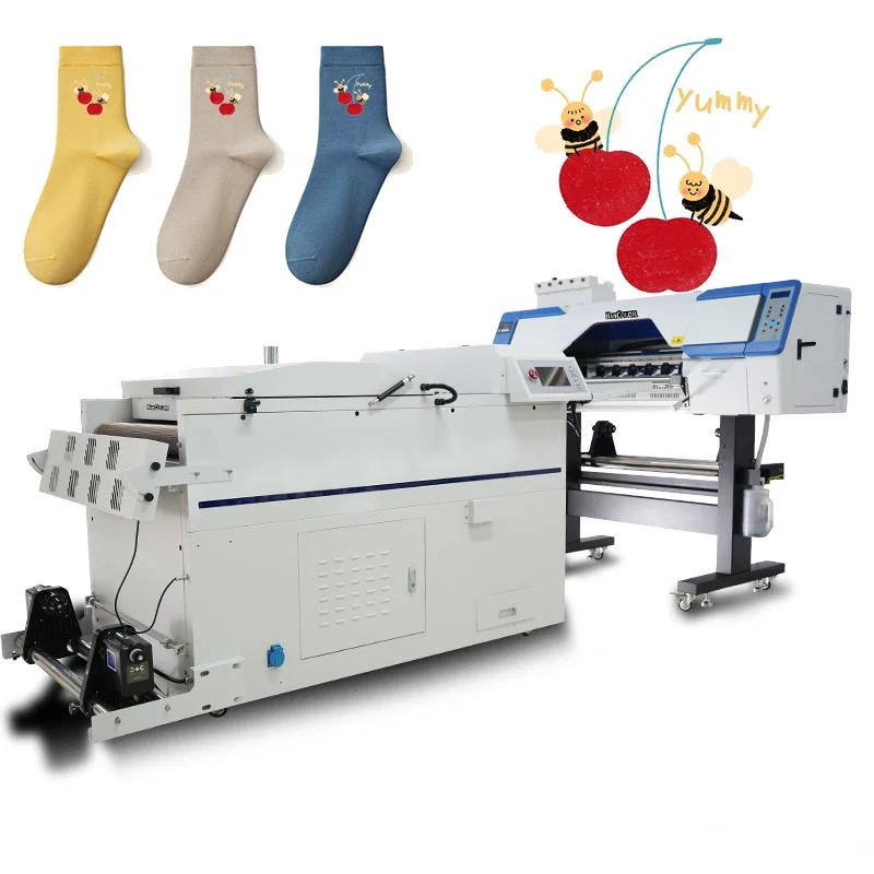 T Shirt Hat Pants Socks Shoes Dtf Printer 60cm Printing Machine Plotter with Double I3200 A1 Heads