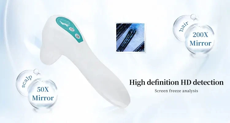 Scalp Scanner Hair Follicle Detection Analysis Professional Micro Current Hair Growth Machine Hair Analyzer Scalp Care Massager