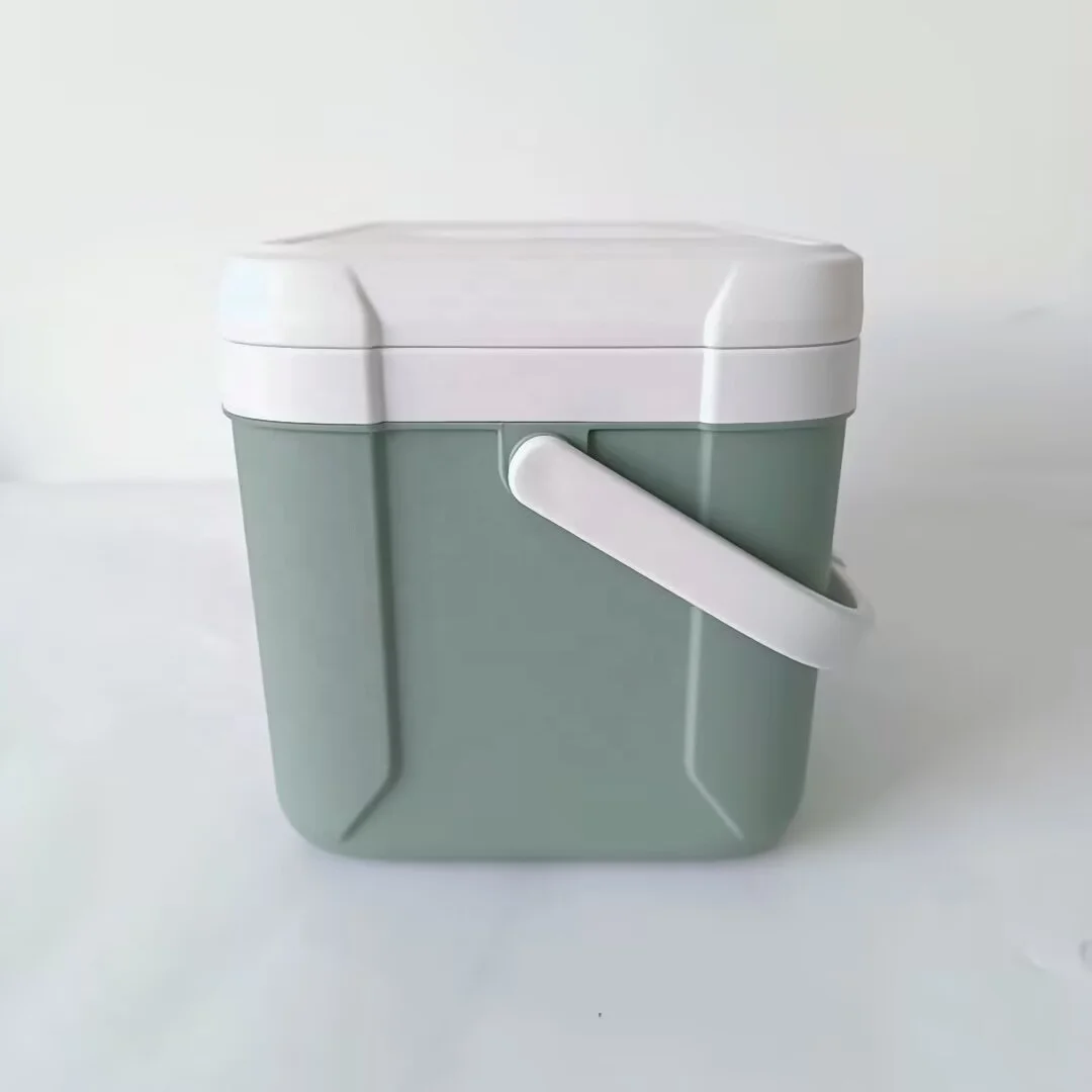 HS plastic cooler 5L small  ice bucket with logo  promotion for mini cooler  picnic sports hard food cooler keep item cooling