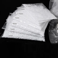 Nail Art Pearls Tips Half Round Pearls 3d Nail Beads Rhinestone Decoration DIY Nail Pearl