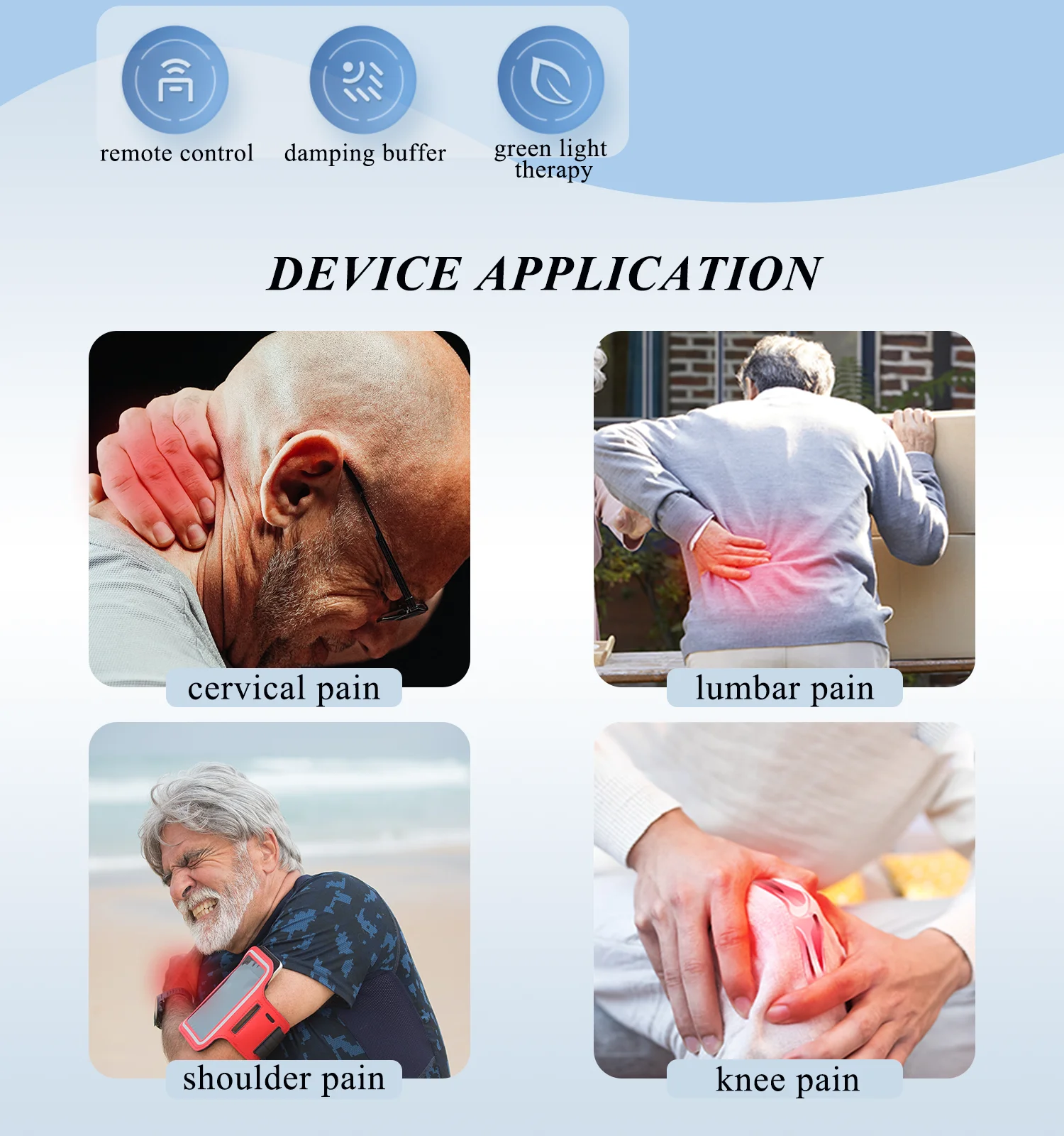 New Design Laser Acupuncture Medical for Joints Inflammation Sports Injury Mastitis Prostatitis Therapy Device