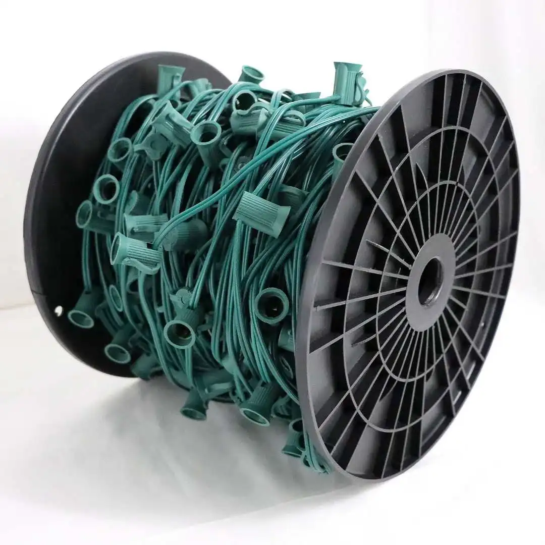 C9 световая Катушка 12 дюймов SPT-1 1000 футов СВЕТОДИОДНАЯ Рождественская гирлянда