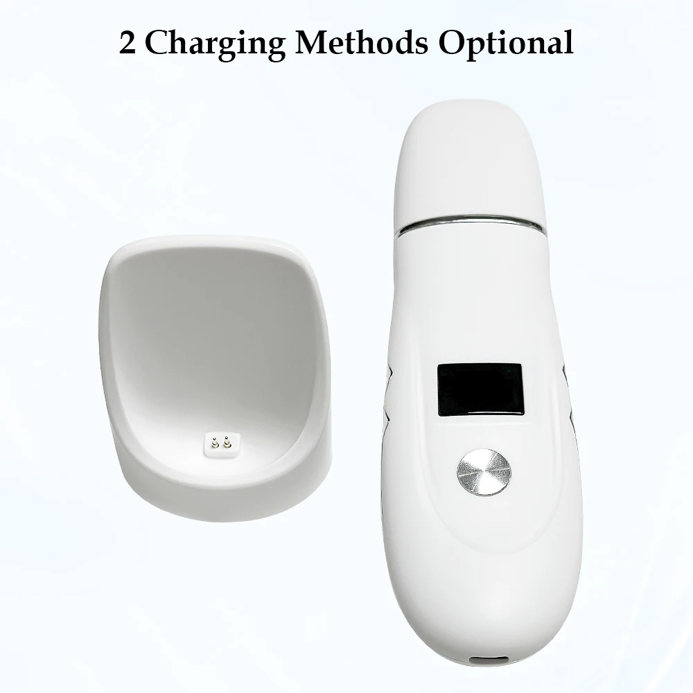 2024 new professional portable facial spatula ultrasonic skin scrubber shein tiktok hot selling face skin scrubber