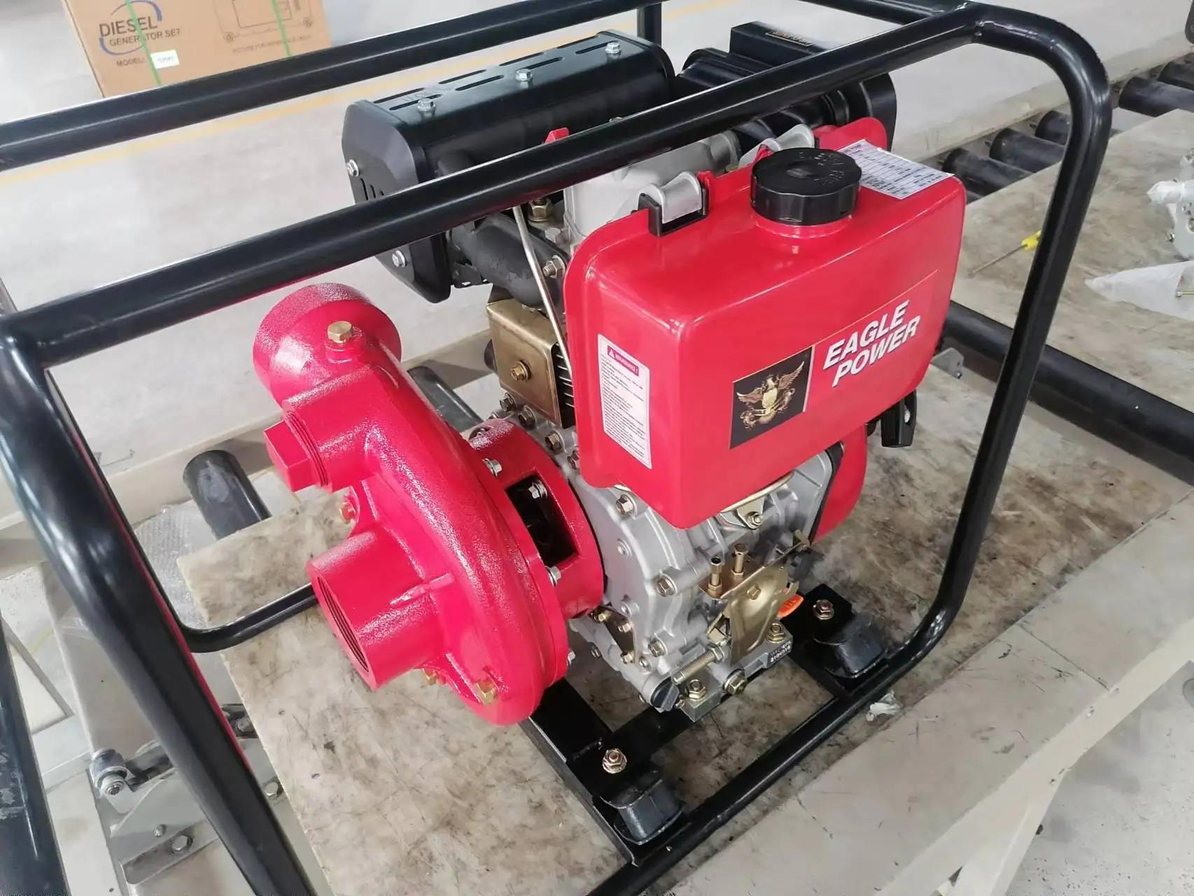 2/3/4 Inch Cast Iron Diesel Engine High Pressure Pump Customizable 10HP OEM Centrifugal Water Fire Pump Marine Mining 1 Year