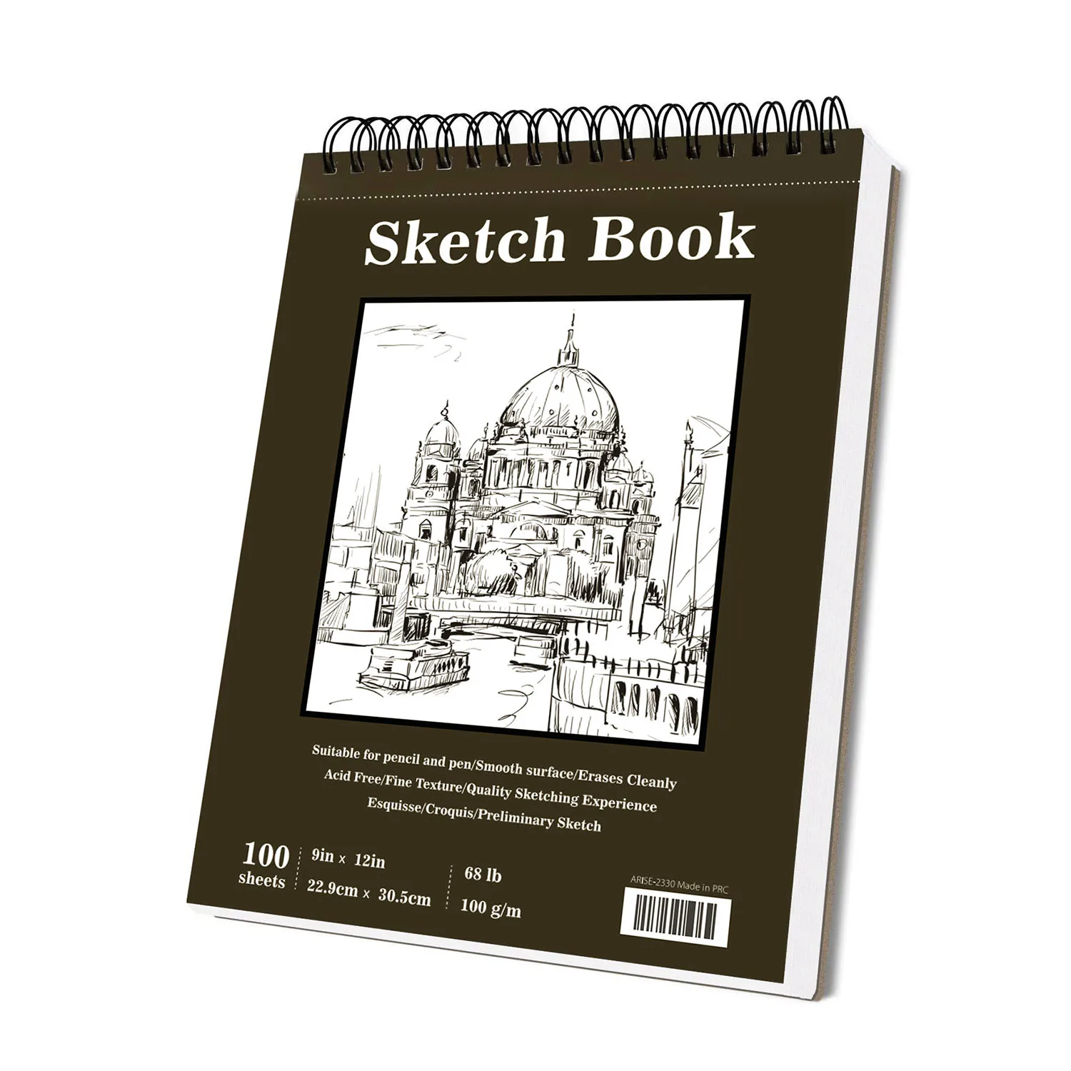 Meihui Sketch Pad 100gsm Acid Free Sketch Paper 100 Sheet Sketching Drawing Book