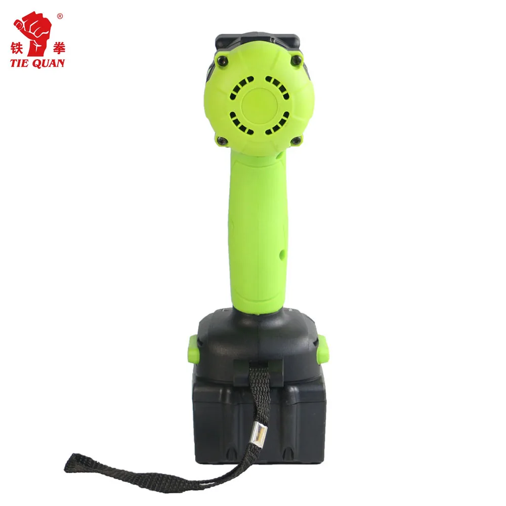 cordless power tools impact electric wrench for tire with two batteries