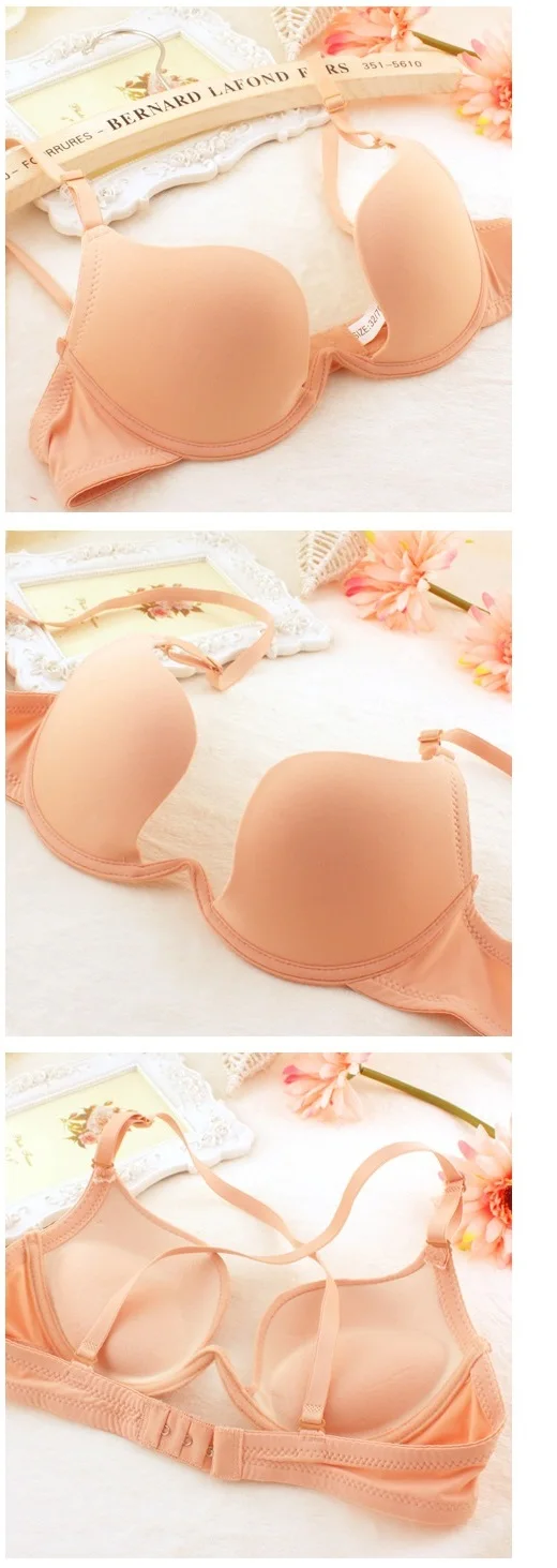 Low Price Sexy Deep U shape plunge sexy bras candy colors push up multi-way wearing bras low U shape backless bra