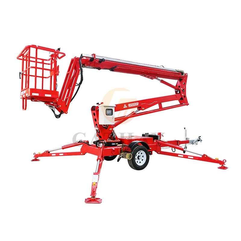 Tow Behind Small Boom Engine Cherry Picker Used