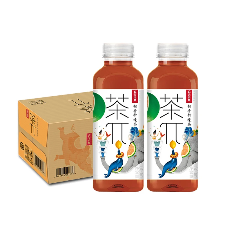 Nongfu Spring Tea  Beverage 500ml Bottled Factory Supply Tea Pie Peach Oolong Tea Fruity Beverage
