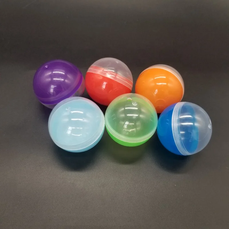 Оптовая продажа низкая цена пустые капсульные игрушки Gachapon 2 дюйма 50 мм круглый пластиковый игрушечный контейнер для торгового