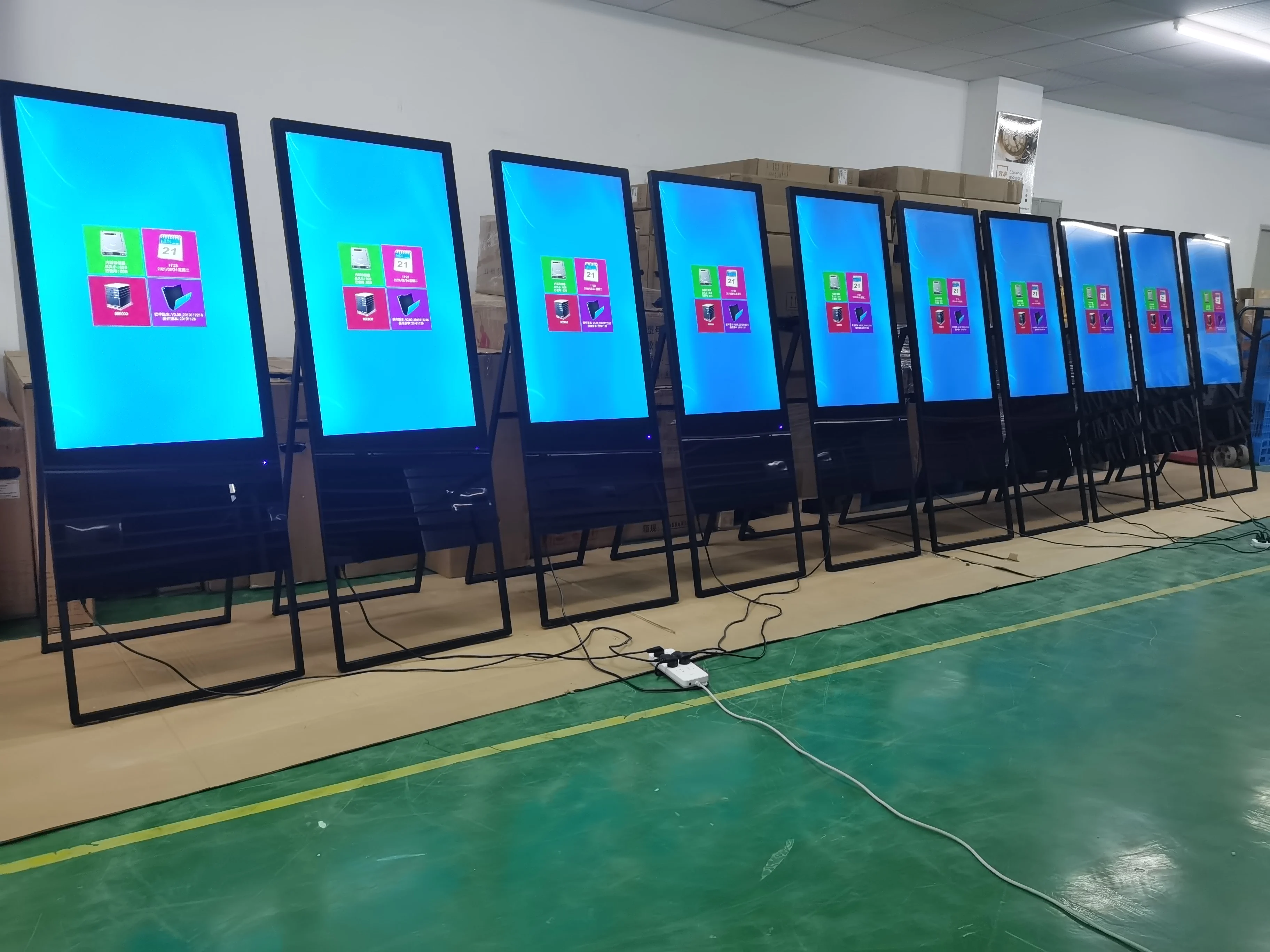 Digital Poster Floor Standing Outdoor Smart Scratch-resistant Digital Signage LCD Advertising Display Digital A Board