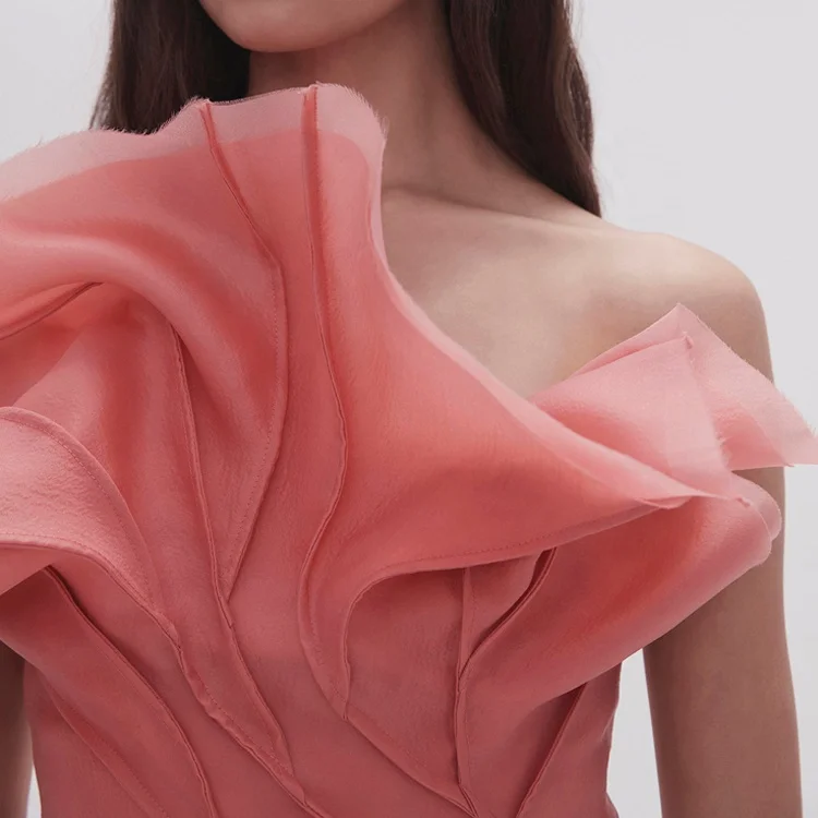 Tongrui New Arrival Grace Linen Ladies Two Piece Set Grace Party Dresses Women Evening Elegance