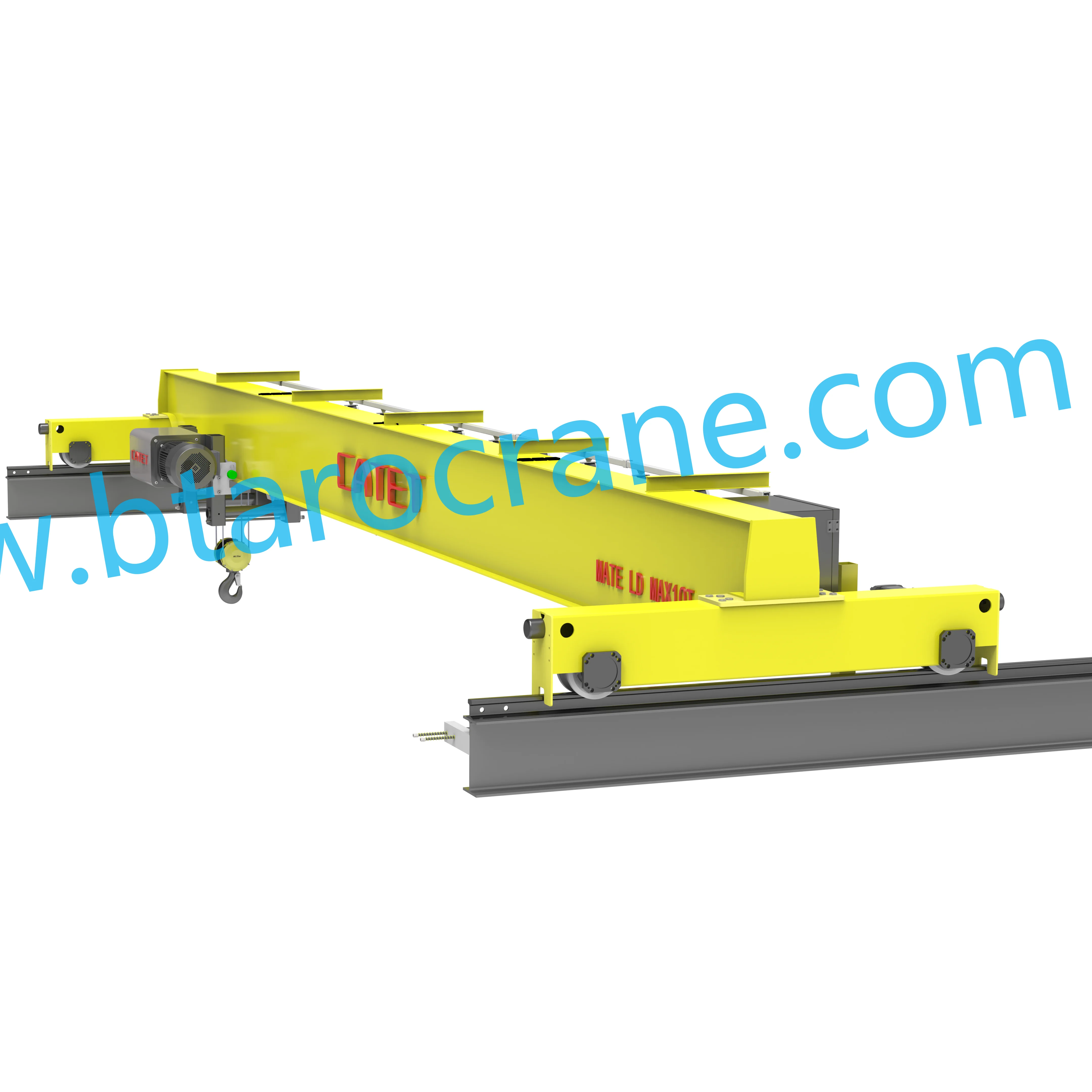Cargo lift 5 ton Single girder overhead crane European bridge travelling  small lifting equipment crane