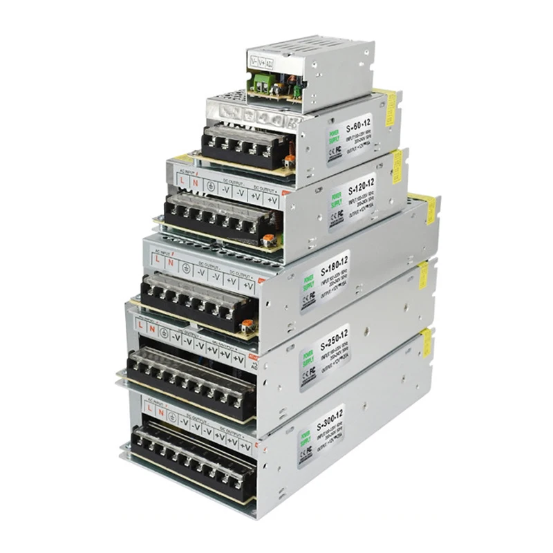 Non-waterproof 10W~1000W 5V 12V 24V 36V 48V DC switching power supply LED light strip drive power supply
