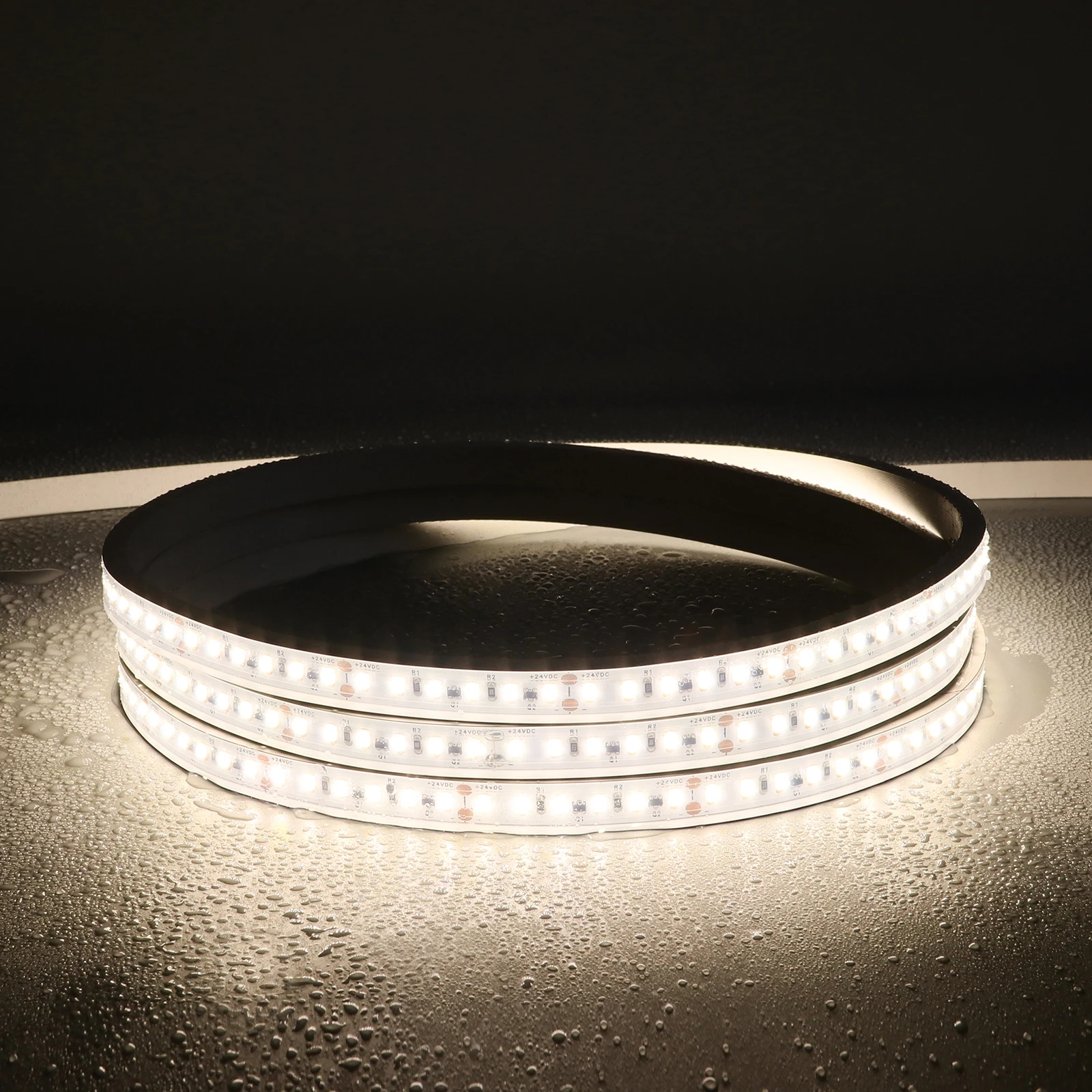 Waterproof Silicone Buliti-in SMD 2835 LED Strip With PET and Copper Tape LED Strip Light Flexible Neon light Landscape lights