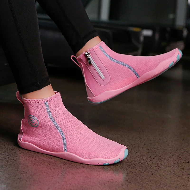 Sole Durable Barefoot Shoe Quick Dry Rubber High Top Outdoor Unisex Opp Bag Lycra 100 Pairs Children,baby CN;FUJ W-27