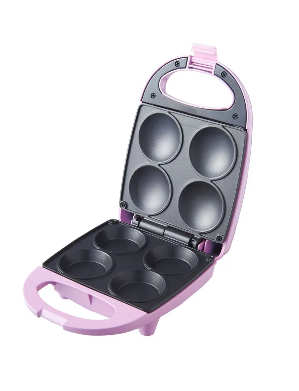 4 in 1 electric mini round cupcake waffle making grill compact round waffle bowl maker