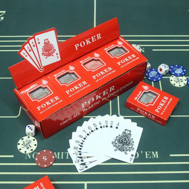 New Quality Plastic Poker Smooth Waterproof Black Playing Cards Gold plated Creative Gift Durable Poker Board Games custom decks