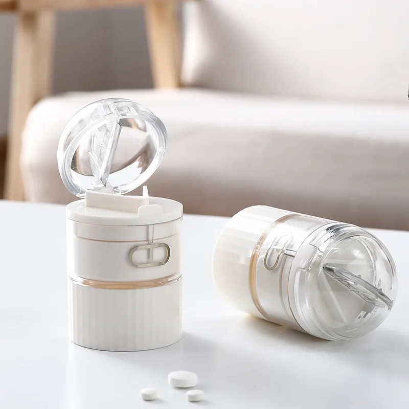 Pill Splitter Pill Cutter Storage Box Pill Cutter