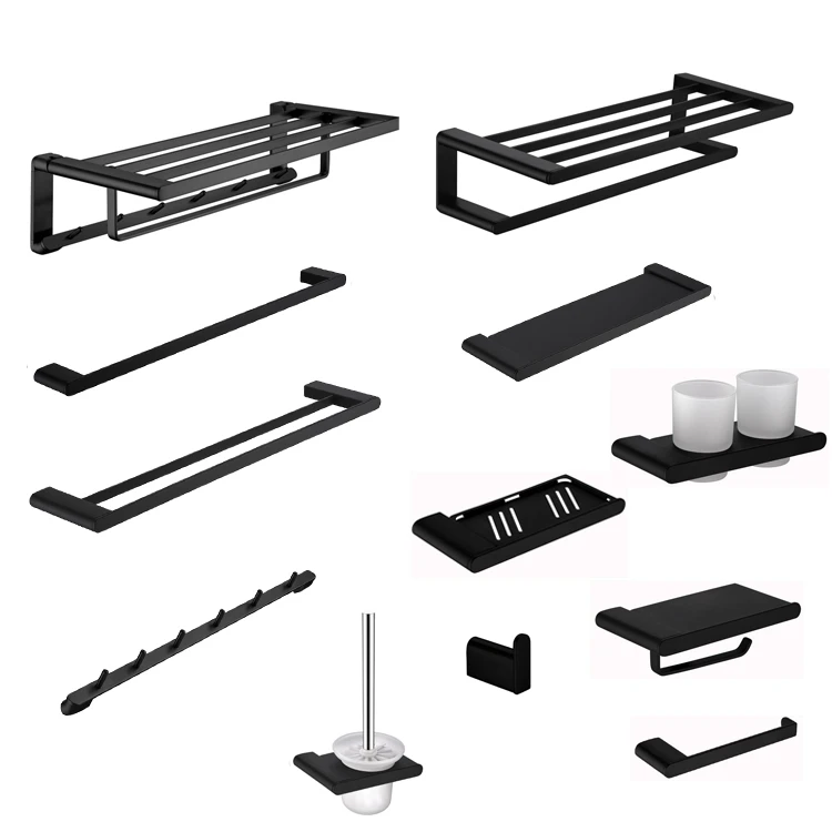 
Clothes Hanging Hook Stainless Steel Single Robe Hook Hotel Towel Hanger Bathroom Accessories Set 