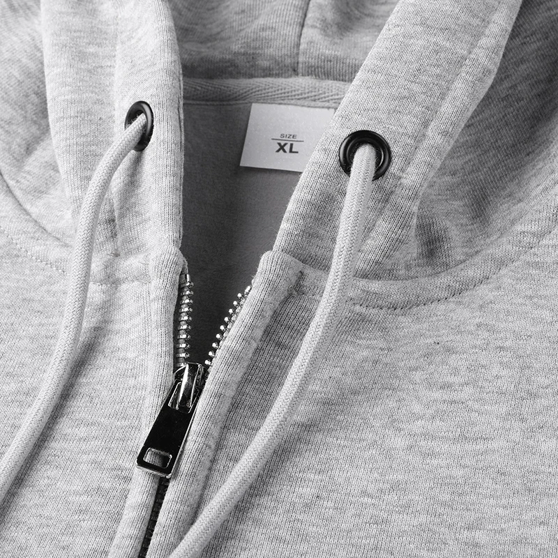 60% Cotton 40% Polyester Thick Soft Fleece Keep Warm Winter Blank Custom Cotton Hoodies Jacket