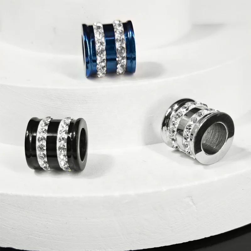 Fashion Jewelry Accessories Titanium Steel Hip Hop Style Cuban Zircon Necklace Pendant Necklace