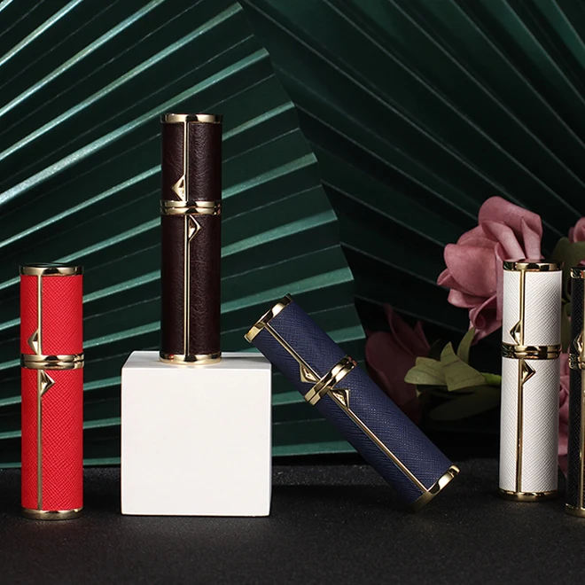 Factory best selling high quality custom color printing refillable bottom charge 5 ml mini size portable travel perfume atomizer