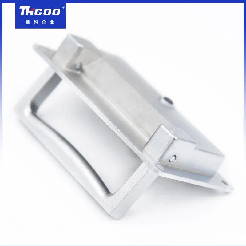 Industrial Hardware Cabinet Door Pull Handle Embedded Positioning Handle Metal Zinc Alloy Waterproof Kitchen Furniture Modern