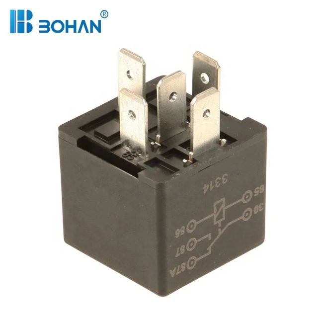 Black Automobile relay 5 PIN FOR Volvo XC90 / XC70 (2003-2007)