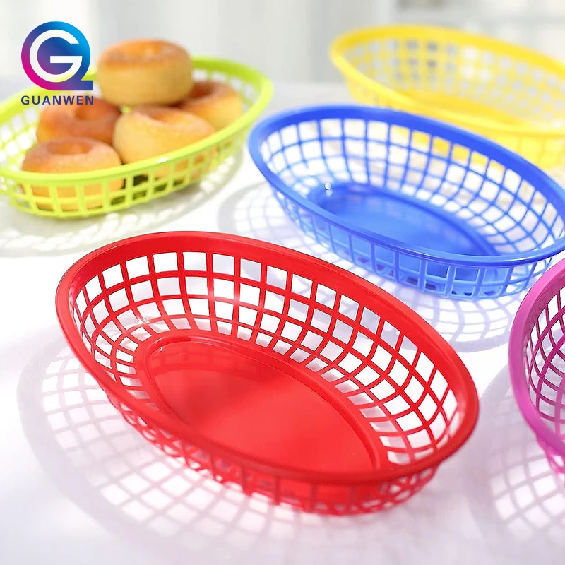Hotel Kitchen Use Small Fruit Basket Plastic PP Storage Basket Fast Food Basket
