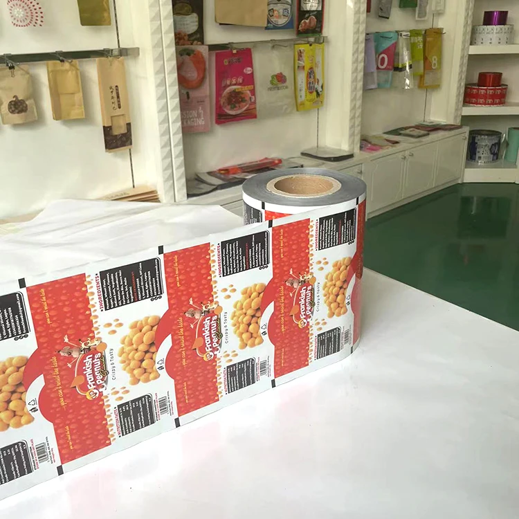 Food Safety Plastic Snack Packaging Film Roll for Cookie Food Packaging Film For Candy Laminating Film Roll