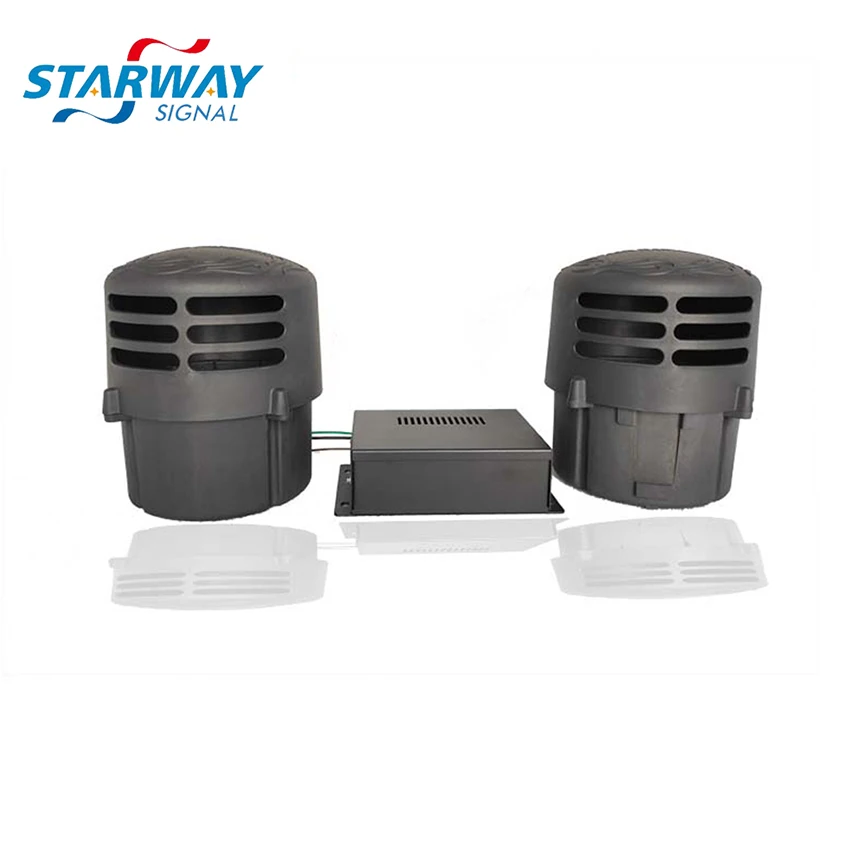 Starway Low frequency siren and speaker Multi tone two Speaker electronic 100W Police siren speaker