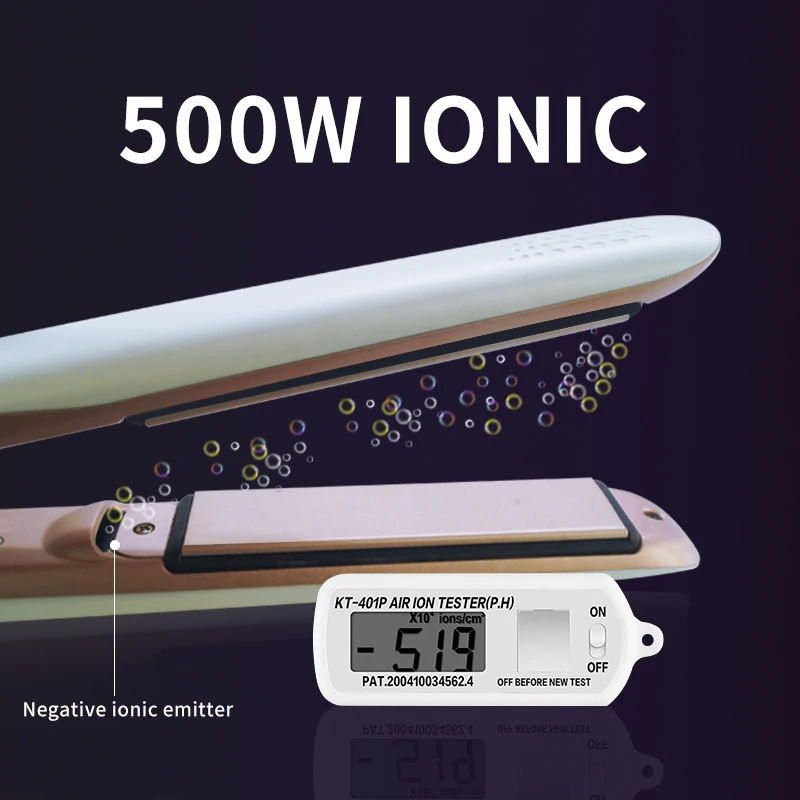 Professional stock steam hair straightener flat iron for retailer wholesale hair flat straightening