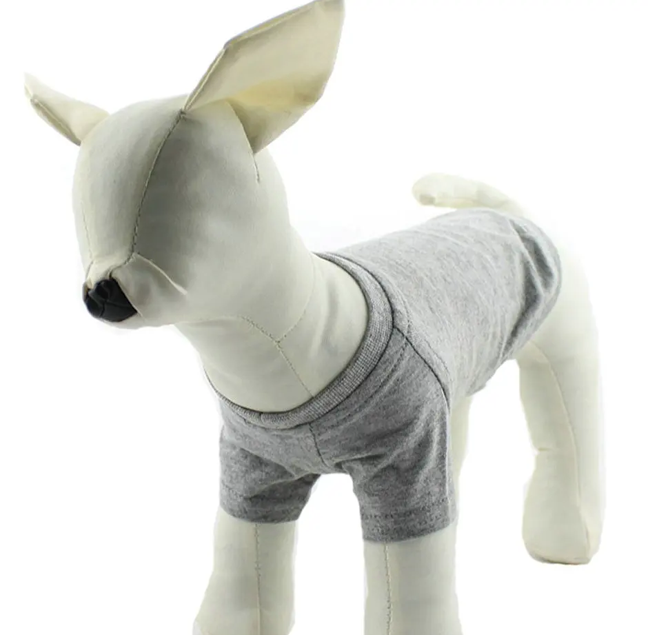 JXANRY Summer Pets T-Shirt 18 Multi-color Dog Cotton Blank Clothes Big Size Dog Comfortable Simple Wearing Hot Sale Pet Supplies