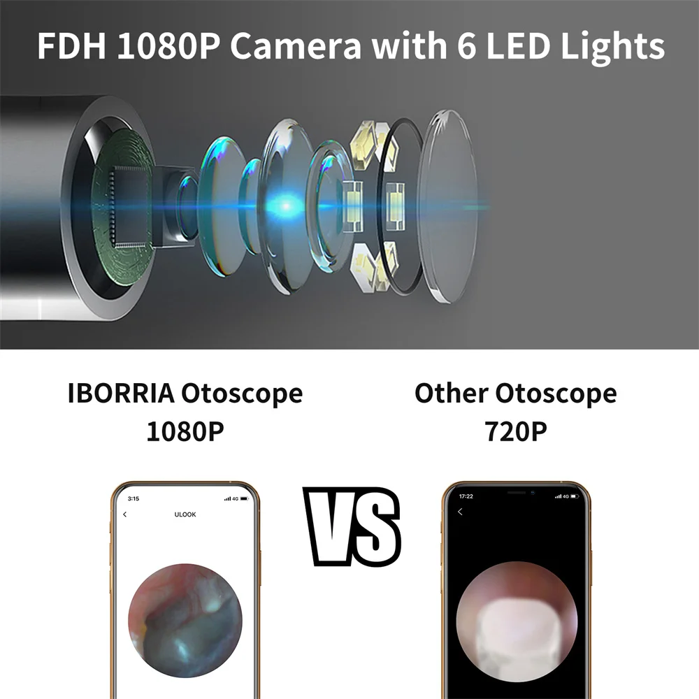 Fashion and Healthy Smart Visual Wifi Dropshipping earwax removal device ear cleaning pick