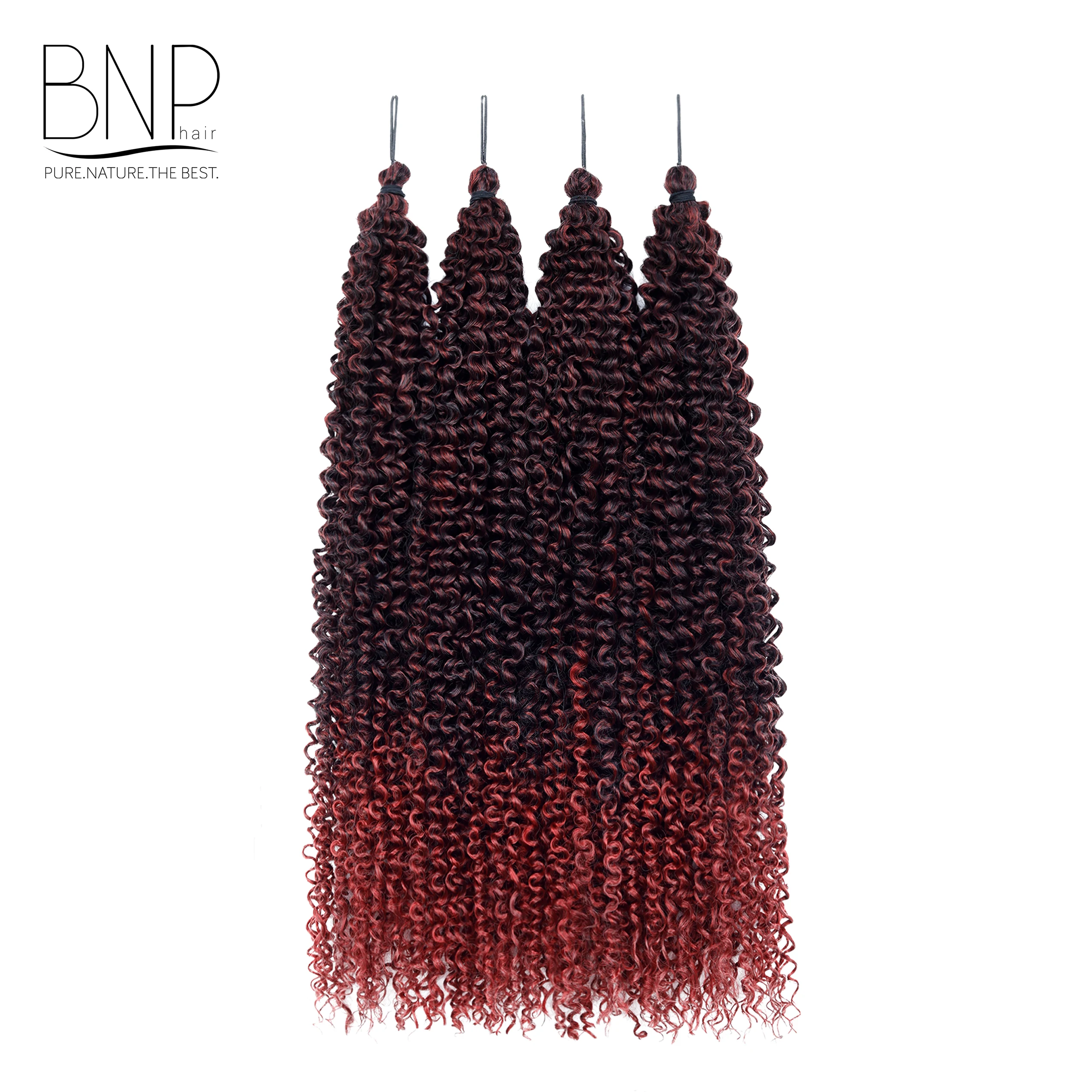 BNP 22-Inch Brazilian Ocean Wave Crochet Passion Twist Long Curly Braids 4PCS High Quality Synthetic Hair Extensions Dyed Good