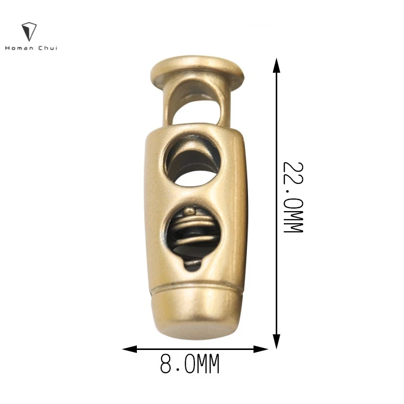 factory price Clothing rope end custom cord spring toggle stoppers for clothing