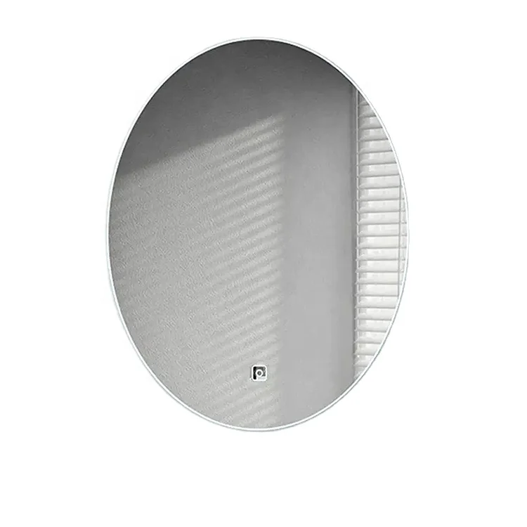 OEM/ODM Oval Wall Hanging Smart Hotel Backlit LED Mirror Touch Switch