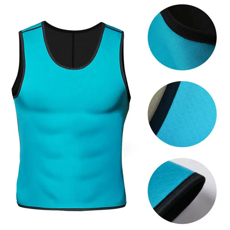 Неопреновый жилет для похудения, костюмы для сауны, тренировочная Мужская одежда для похудения и потери веса, мужские Шейперы для живота