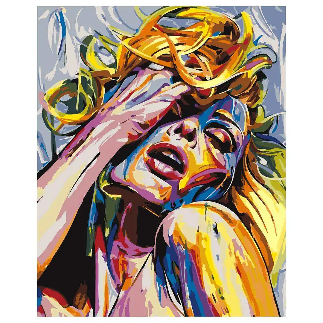 Cheap Price Paint by Numbers With Frame Adult and Kids Painting By Numbers Kit