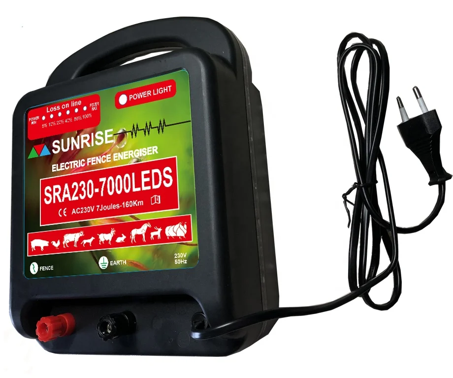 Waterproof electric fence energizer & electric fencing system 10.5 Joules fence energizer/AC energizer