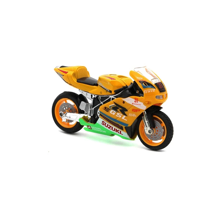 Wholesale Small Racing Model Car Toy Make a Sound Alloy Motorcycle for Kids Diecast PC Toys for Gifts and Promotions